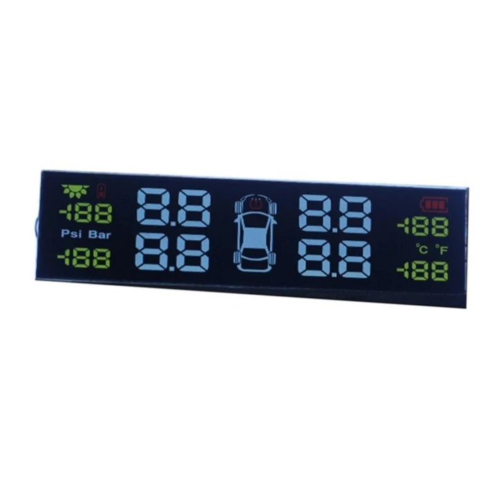 custom segment DFSTN lcd module for automobile tire pressure